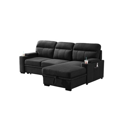 Latitude Run® Abdul-Rahman Upholstered Sectional & Reviews | Wayfair